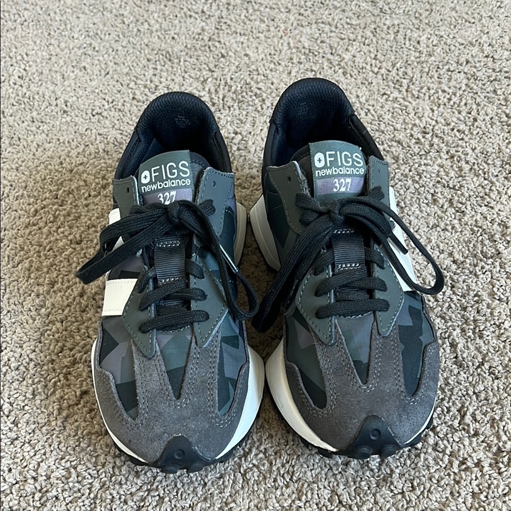 Limited Edition Figs New Balance 327 Sneakers in Geometric Camo